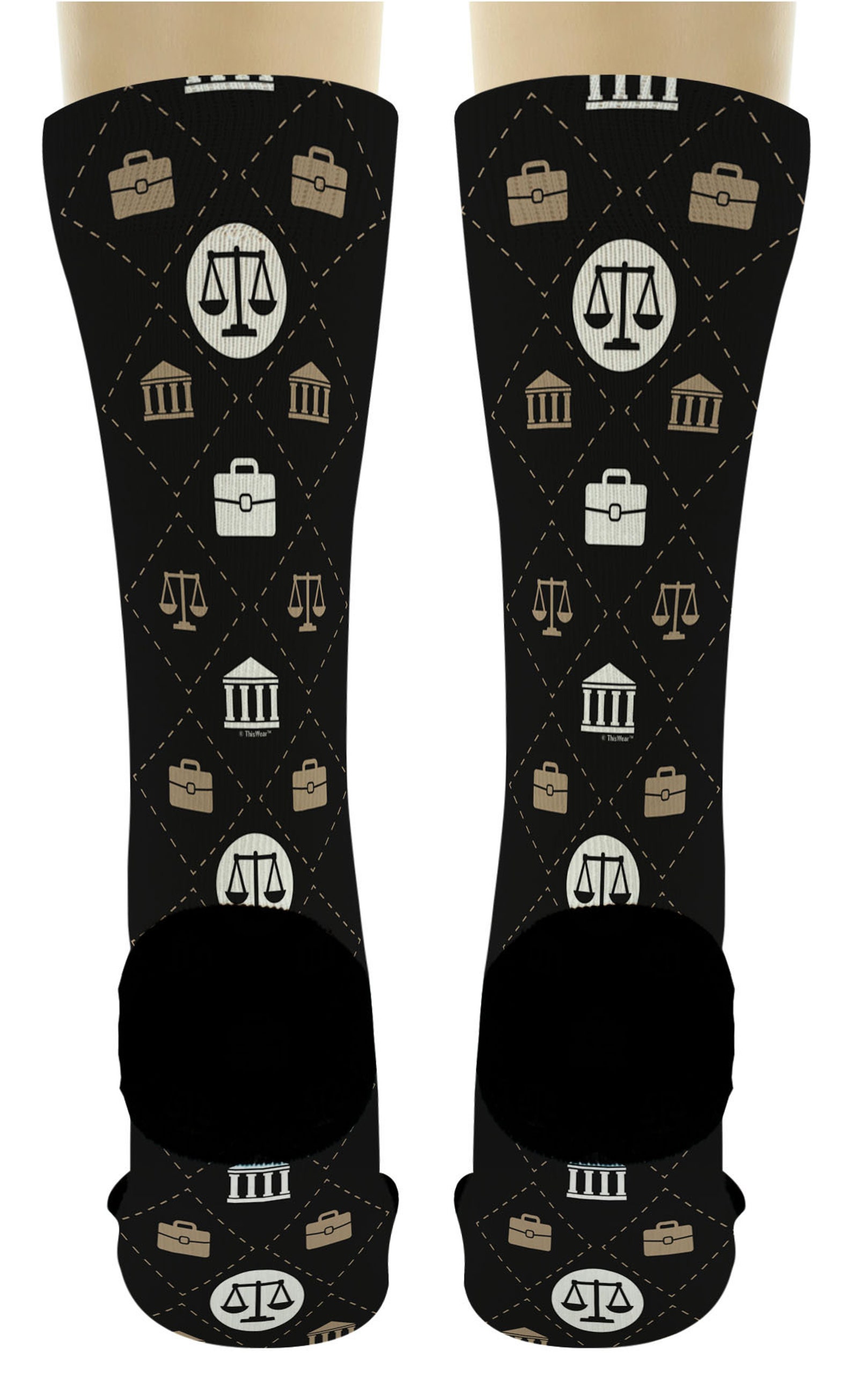 Law School Gifts Lawyer Socks Scales of Justice Socks Lawyer Etsy