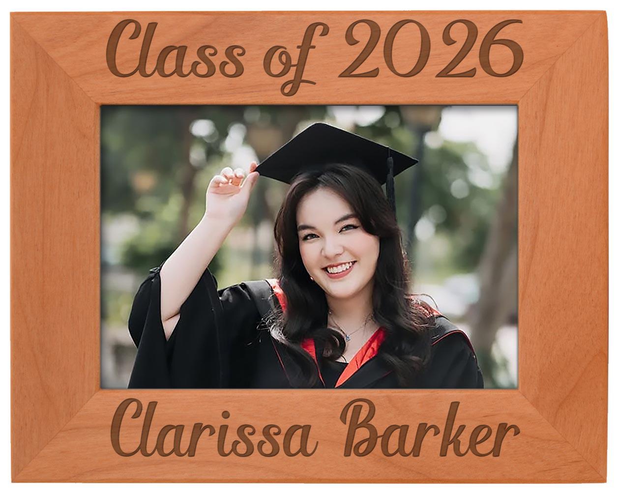 Graduation Card Frame Personalized Graduation Photo Frame: Class of 2026 With Custom Name ...