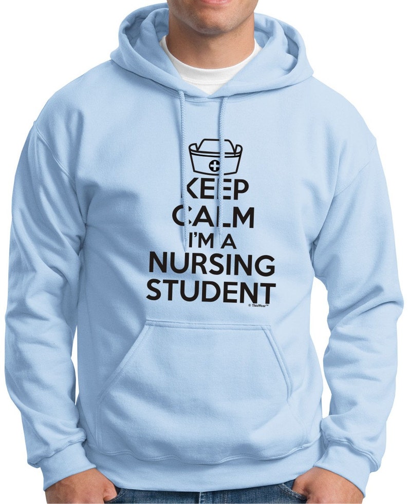 Keep Calm I'm a Nursing Student Hoodie Sweatshirt 18500 Etsy