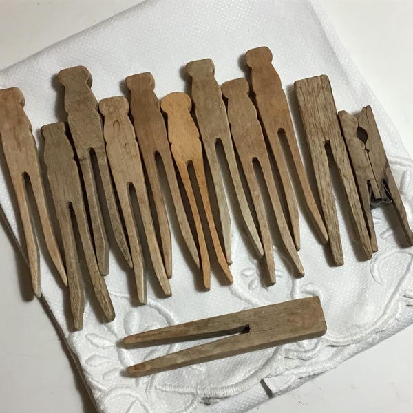 Vintage Clothespins - Etsy