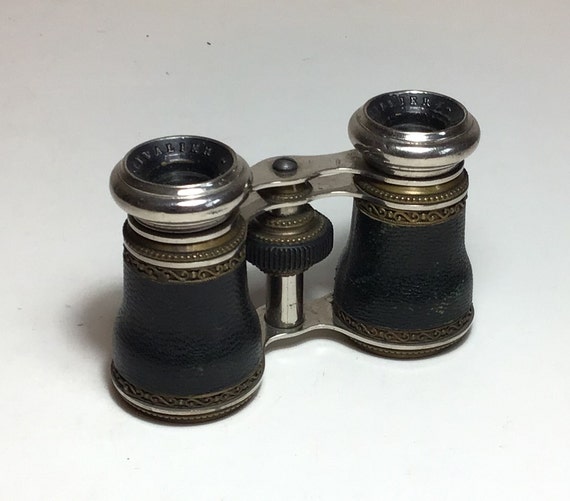 Vintage French Opera Glasses with Leather Case - … - image 1