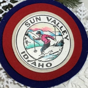 Vintage Felt Sun Valley Patch - Ski Patch - Idaho