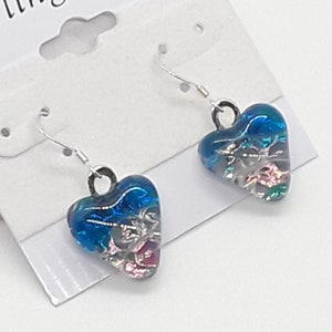 Succulent jewelry-handmade murano earrings.