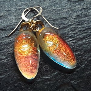 Succulent jewelry-handmade murano earrings.
