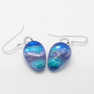 Succulent jewelry-handmade murano earrings.