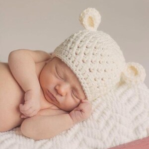Baby Boy Hat Baby Boy Beanie Bear Crochet Hat Baby Bear Etsy