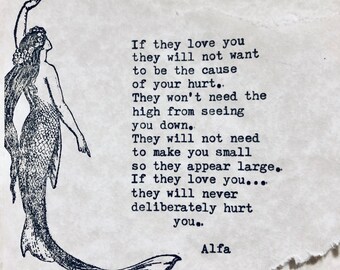 If they love you they will not want to be the cause of your hurt| Typed Poem| by Alfa