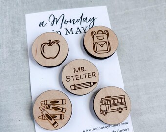Custom Teacher Mini Magnet Set