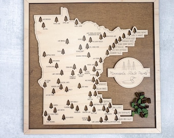 Minnesota State Parks Travel Map
