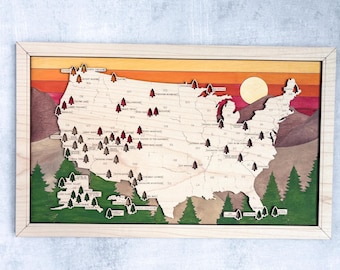 National Parks Travel Map: USA Adventure Tracker