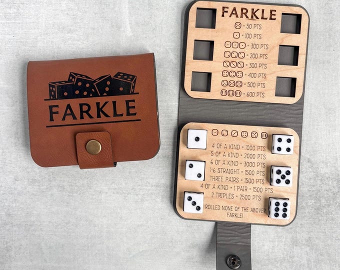Travel Size Farkle, Mini Farkle, Family Game Night