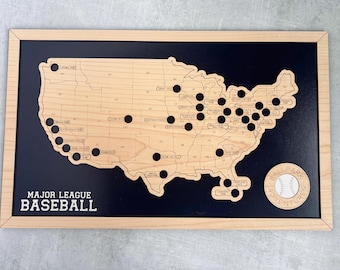 MLB Travel Map: USA Baseball Adventures
