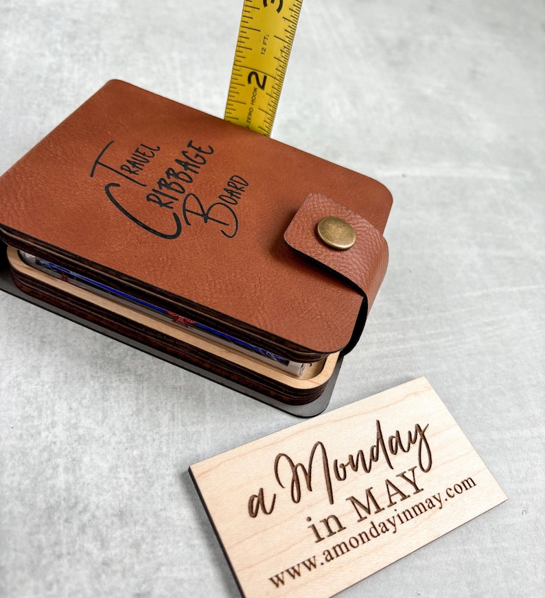 Pocket Travel Cribbage Game w/card storage | Travel Cribbage | Mini Cribbage
