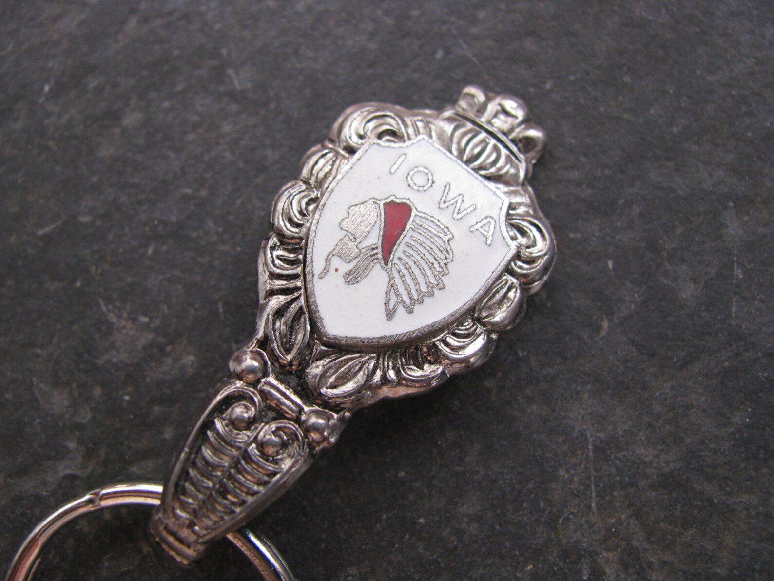 Iowa Keychain Iowa Keychain; Souvenir Spoon Keychain; up Cycle; - Etsy