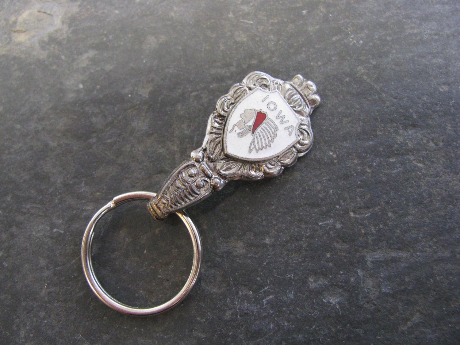 Iowa Keychain Iowa Keychain; Souvenir Spoon Keychain; up Cycle; - Etsy