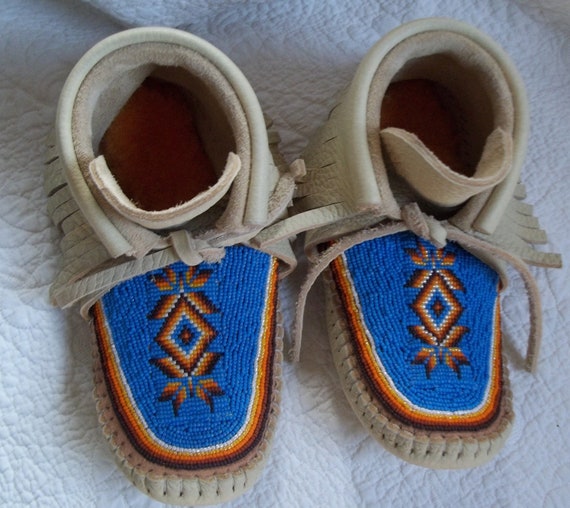 handmade beaded moccasins