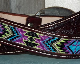 Handmade beaded belt