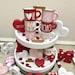 Valentine’s Day MINI Mugs 2.4oz and Big Mugs 12.85oz | Customized Mini Mugs | Espresso Mugs | Valentine’s Tiered Tray | Rae Dunn Inspired 