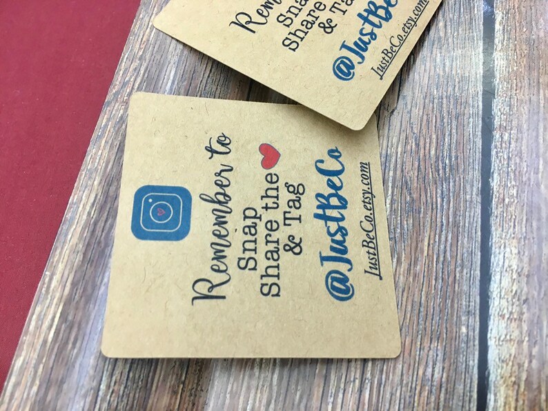 Social Media Instagram Tag Customized for Small Business Etsy