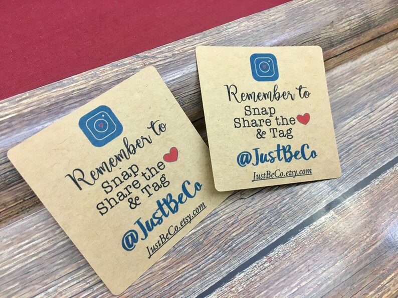 Social Media Instagram Tag Customized for Small Business Etsy