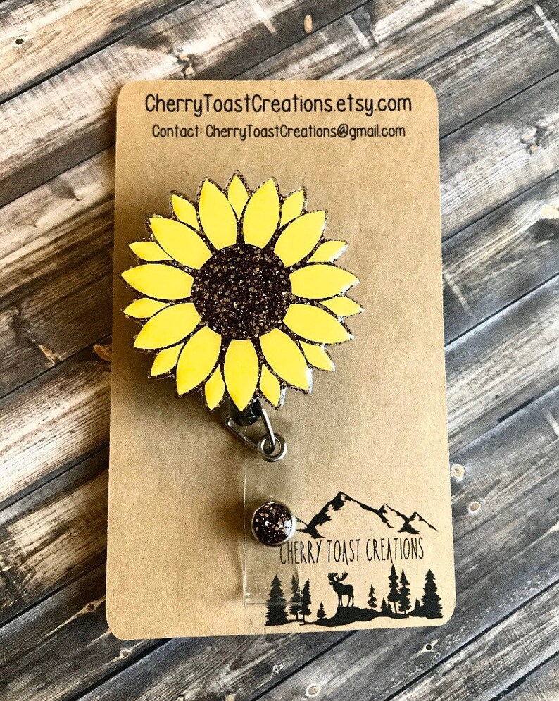 Badge Reel Display Cards / Customized Reel Cards / Small Etsy