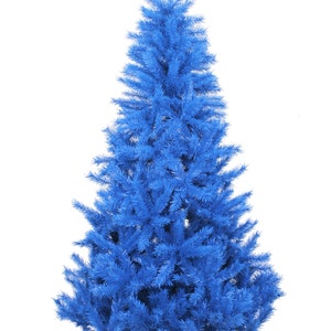 Perfect Holiday Blue Artificial Christmas Tree 6 ft Unlit