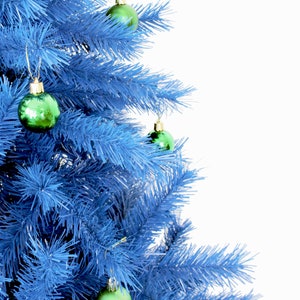 Perfect Holiday Blue Artificial Christmas Tree 6 Ft Unlit - Etsy