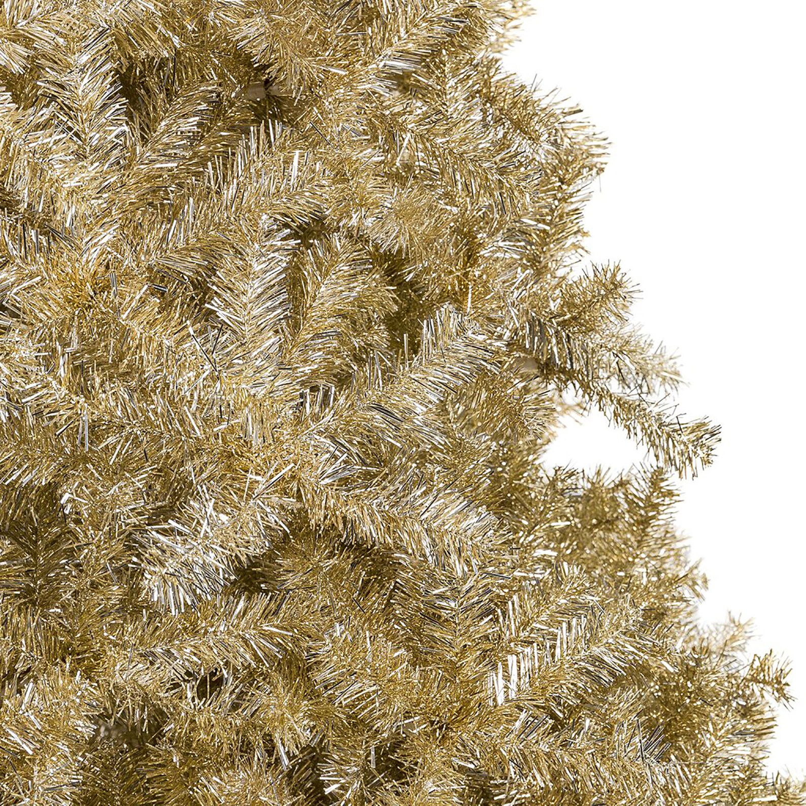 Perfect Holiday Metallic Gold Tinsel Christmas Tree 567.5 Etsy