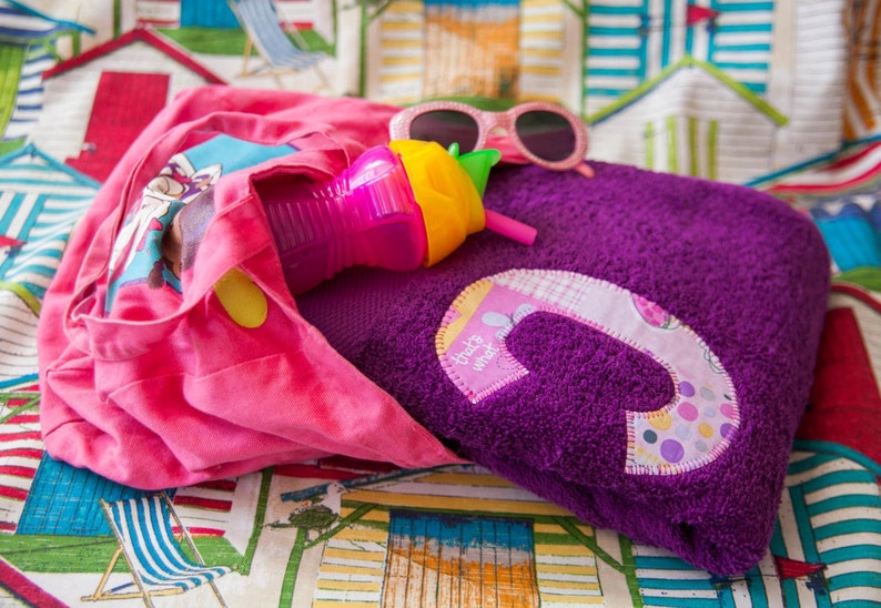 Hooded Towel Poncho Boy or Girl print Bath or beach towel Purple /& Bright Pink Kids hooded towel. your choice