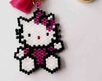 Cute hello kitty keychain | Bag charm | Pink gift | Custom keychain | Keys accessors   | Hello kitty keyschains  | Accessory for girls