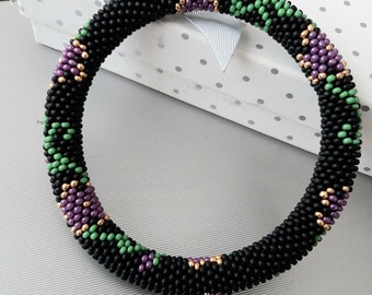 Handmade, Floral bracelet, pink bracelet, Unique bracelet, Stylish Beaded, Trendy Design, mother's gift, for women