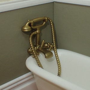 Mixer taps and shower, 1/24th scale