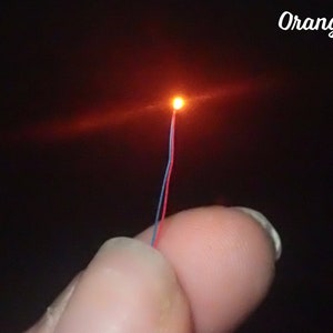 Orange micro LED