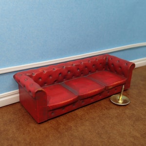 3 seat Chesterfield sofa, 1/48th scale