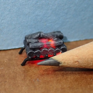 Tudor Stil Feuerkorb im Maßstab 1:48