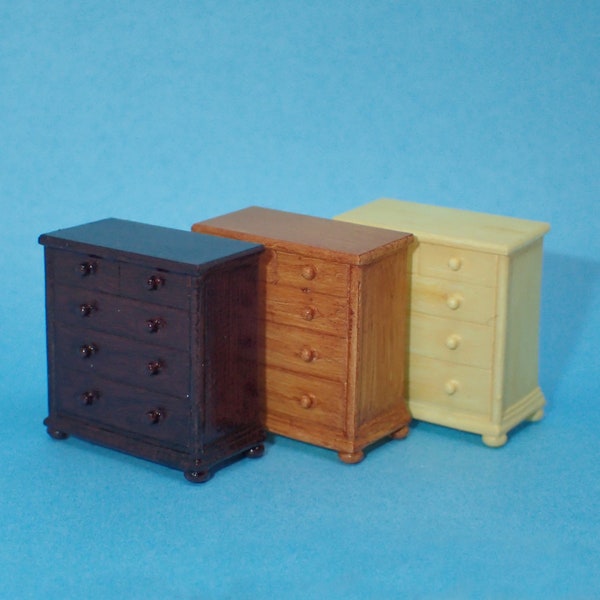 Commode simple 'en bois', échelle 1/48ème