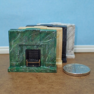 &quot;Dezenter Kamin &quot;&quot;Marmor&quot;&quot; im Art-Déco-Stil, Maßstab 1:48.&quot;