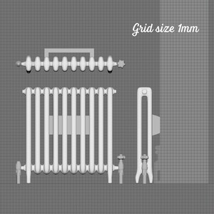 Cast Iron Radiator, 1/24th Scale - Etsy
