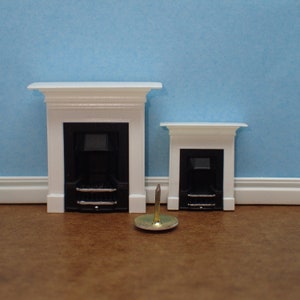 Fireplace with mantelpiece, 1/48th scale