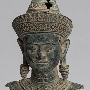 Lakshmi Statue - Antique Khmer Style Lakshmi / Devi Consort of Vishnu Torso - 26cm/10&quot;