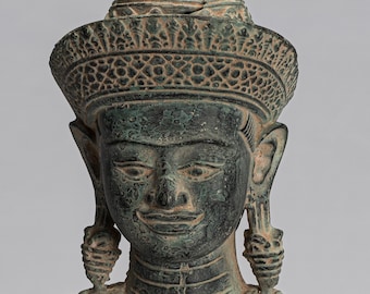 Estatua de Lakshmi - Estilo jemer antiguo Lakshmi / Devi Consorte de Vishnu Torso - 26cm/10"
