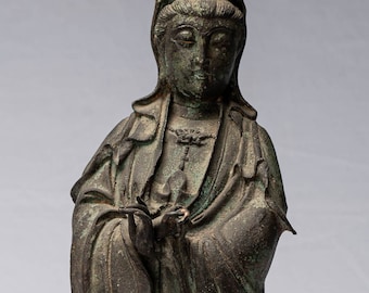 Antique Antique Chinese Style Kwan Yin or Guanyin Statue - 38cm/15&quot;