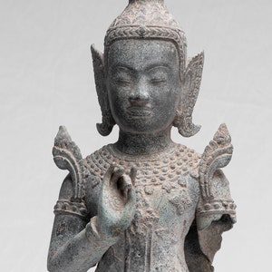 Buddha - Antike Thai Stil Bronze Rattanakosin Lehre Buddha Statue - 56cm/22&quot;