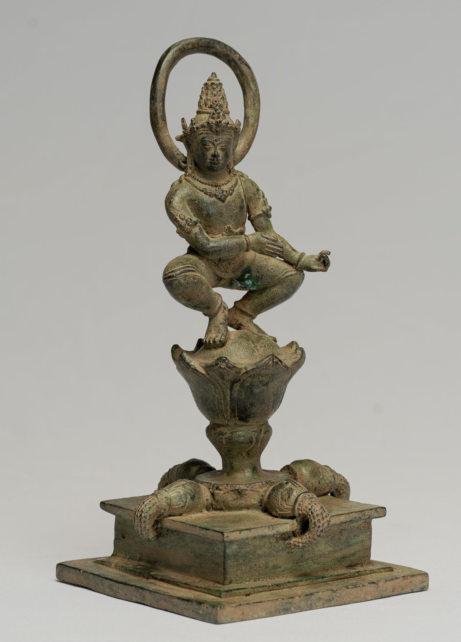 Tara Statue Antique Java Style Majapahit Seated Bronze Devi - Etsy