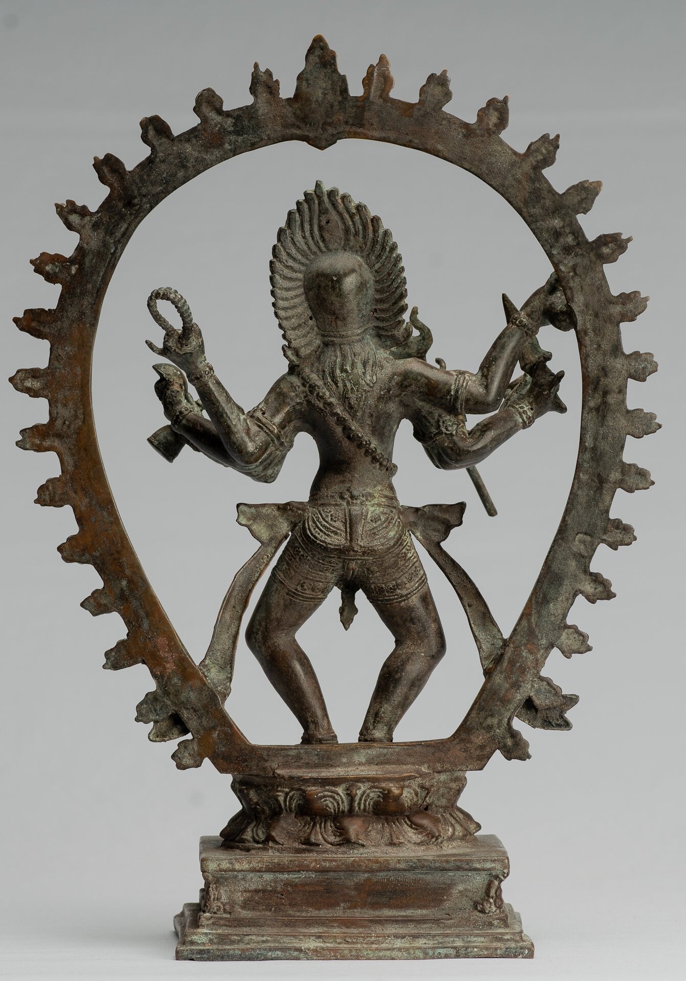 SHIVA出品 Shiva Statue - Antique Indonesian Style Bronze Javanese Standing 6