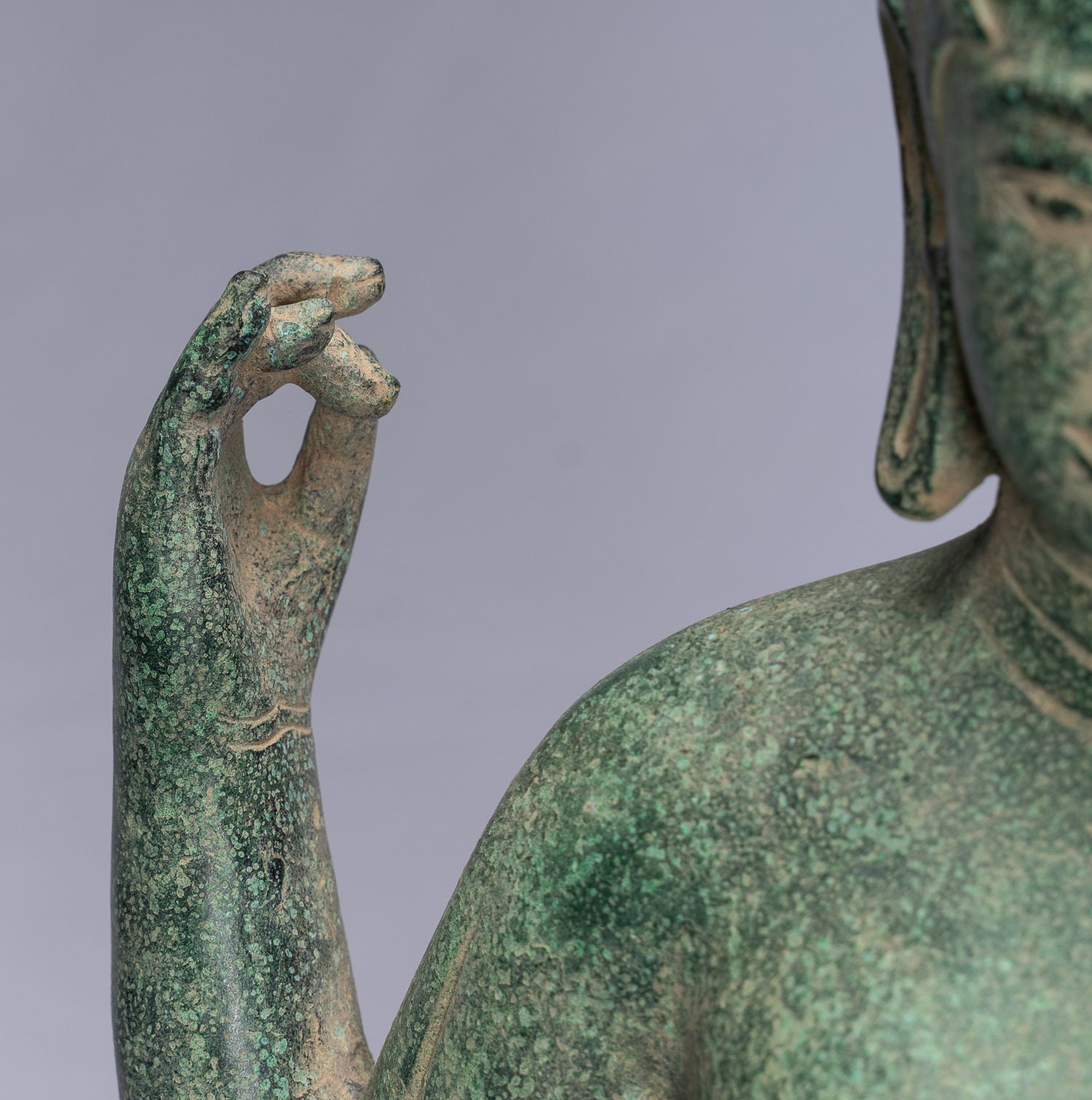 神像 - アンティーク クメール スタイル バンテアイ スレイ 般若波羅蜜