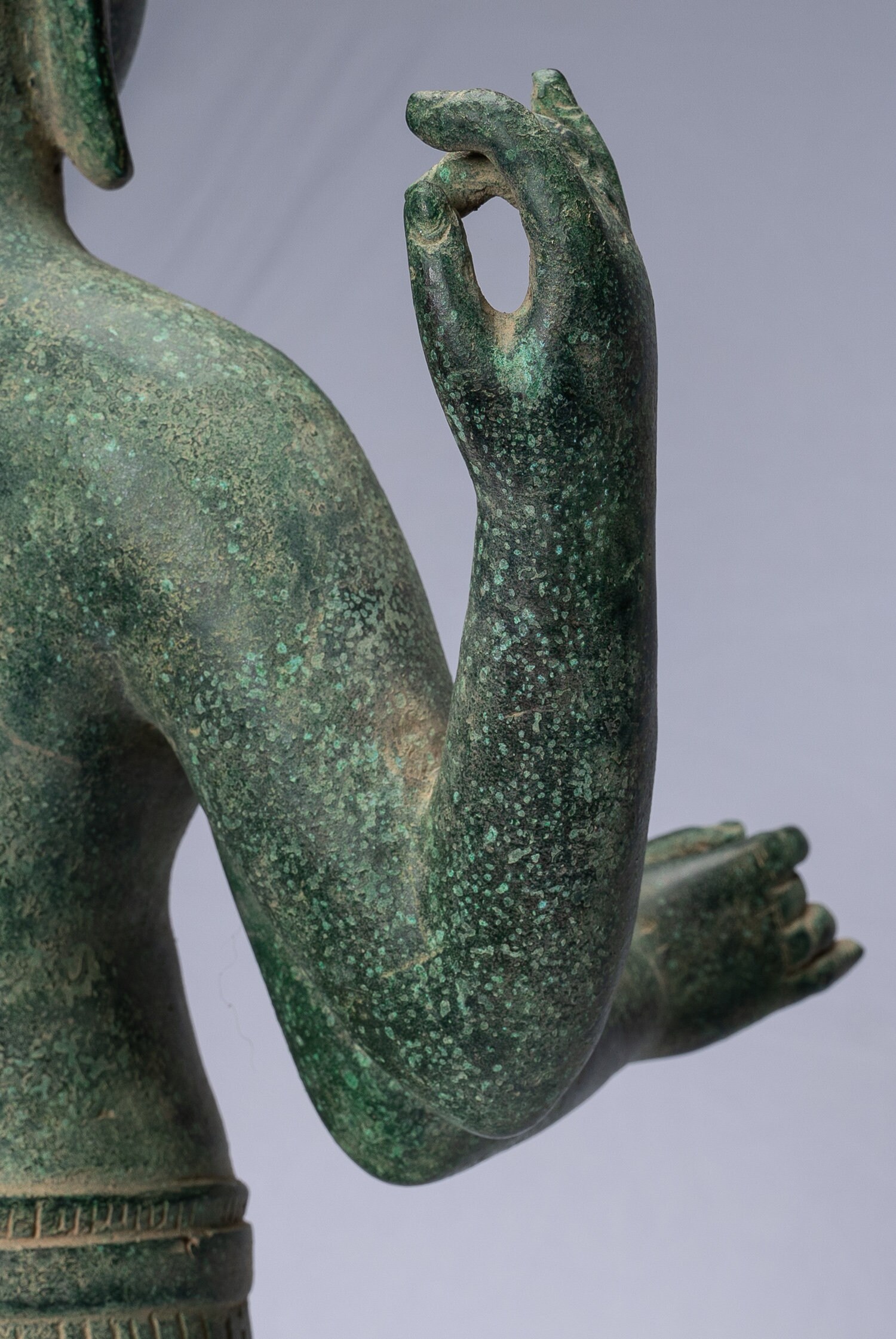 神像 - アンティーク クメール スタイル バンテアイ スレイ 般若波羅蜜