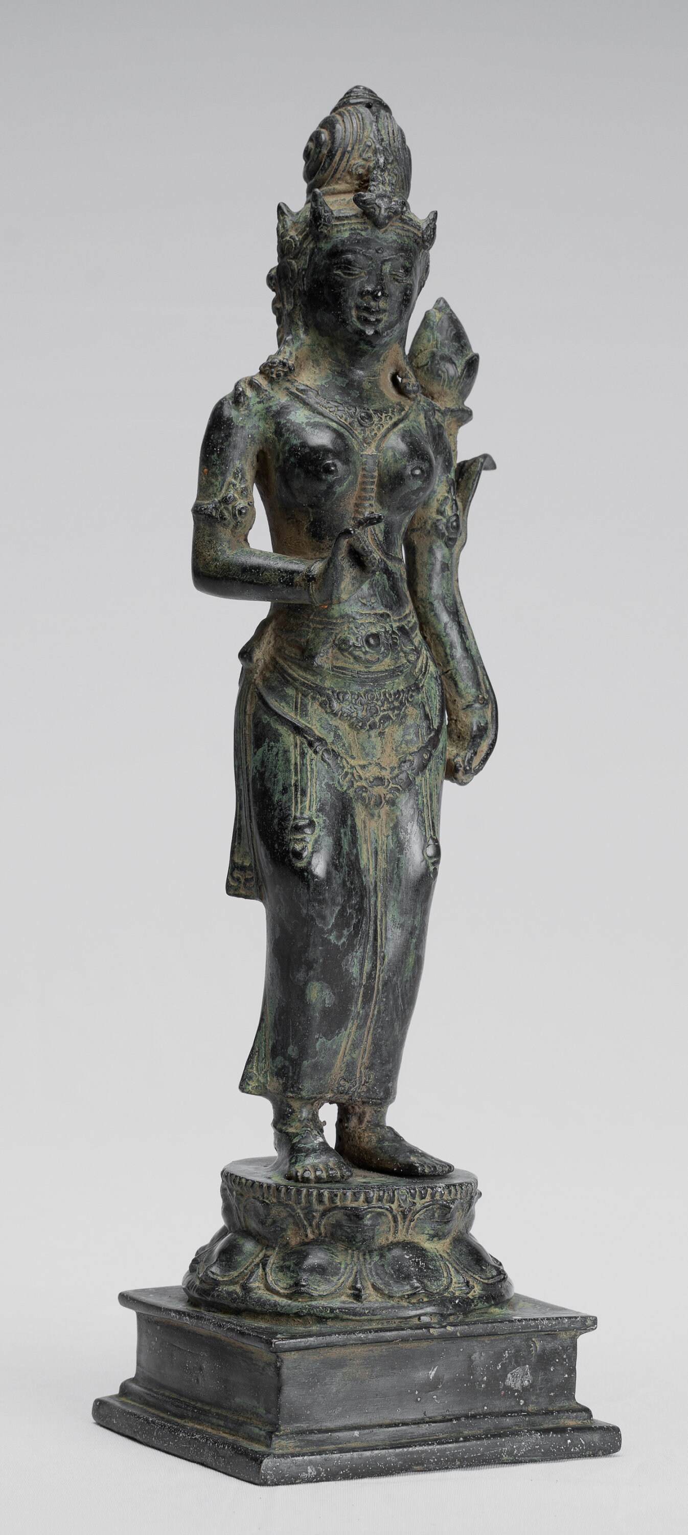 Tara Statue Antique Java Style Majapahit Standing Bronze - Etsy Norway