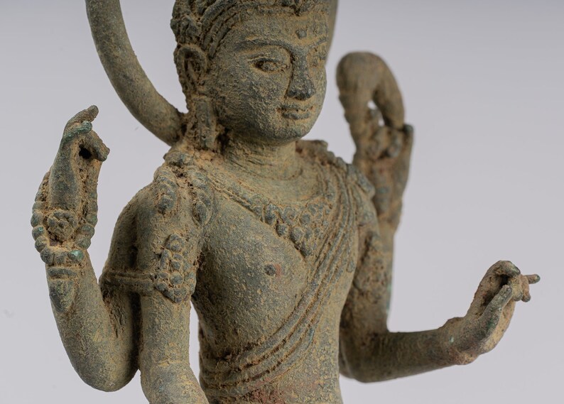 Lokeshvara Antique Indonesian Style Majapahit Standing Bronze