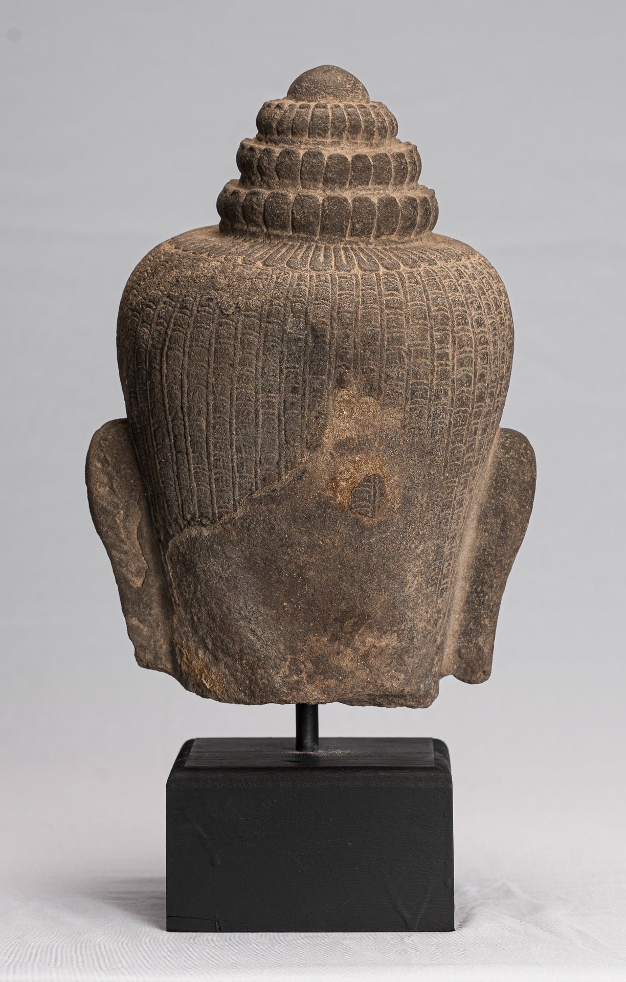 コレクター収集　タイ　クメール仏像　頭部　台付 第7回 クメール美術、タイのお像。 | 常設展へ行こう！ 013 東京国立